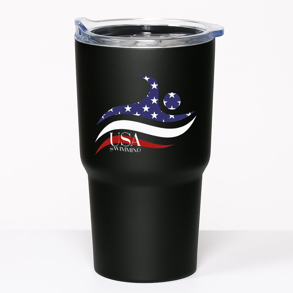 Patriotic American Flag Swimming Usa Gift Swim Team Tumbler
