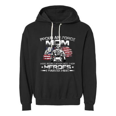 Proud A.I.R F.O.R.C.E Mom A.I.R F.O.R.C.E Graduation Mom Garment-Dyed Fleece Hoodie