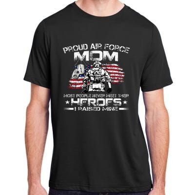 Proud A.I.R F.O.R.C.E Mom A.I.R F.O.R.C.E Graduation Mom Adult ChromaSoft Performance T-Shirt