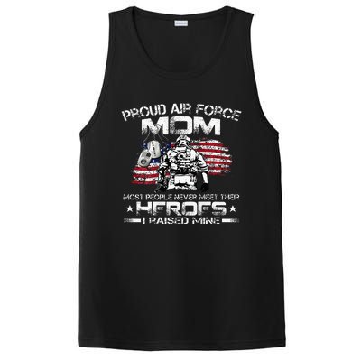 Proud A.I.R F.O.R.C.E Mom A.I.R F.O.R.C.E Graduation Mom PosiCharge Competitor Tank