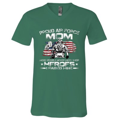 Proud A.I.R F.O.R.C.E Mom A.I.R F.O.R.C.E Graduation Mom V-Neck T-Shirt