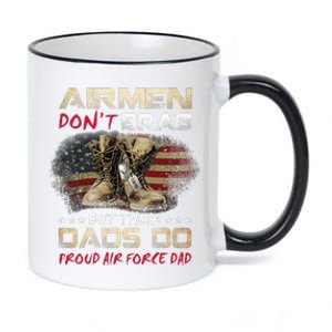 Proud Air Force Dad Air Force Graduation Air Tee 11oz Black Color Changing Mug