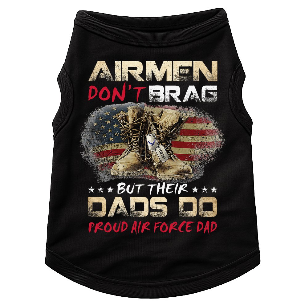 Proud Air Force Dad Air Force Graduation Air Tee Doggie Tank