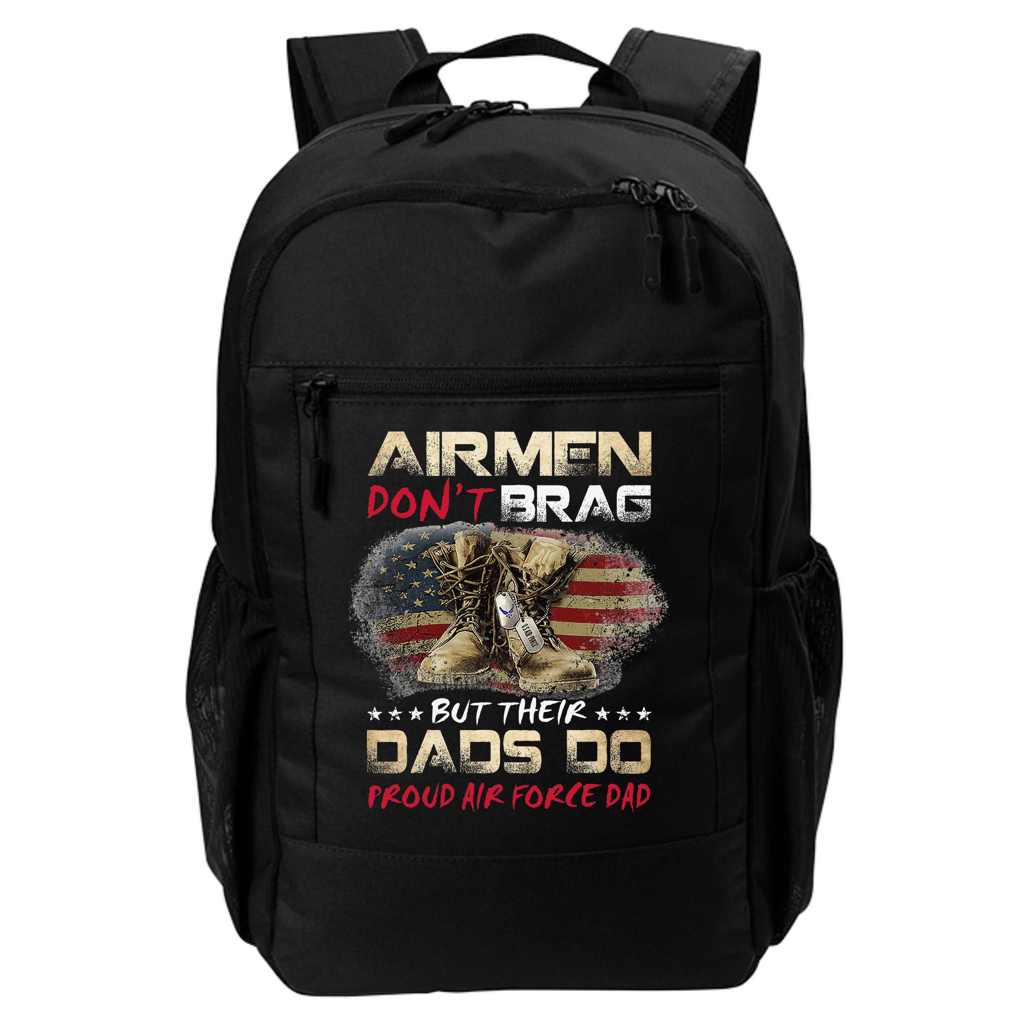 Proud Air Force Dad Air Force Graduation Air Tee Backpack