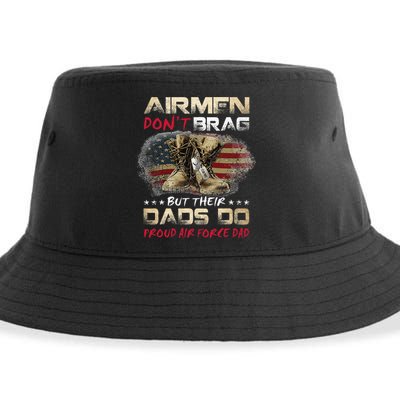 Proud Air Force Dad Air Force Graduation Air Tee Sustainable Bucket Hat