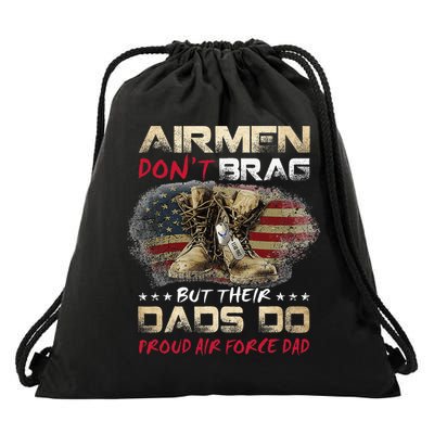 Proud Air Force Dad Air Force Graduation Air Tee Drawstring Bag