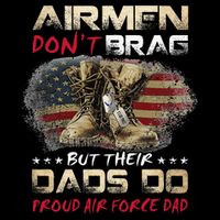 Proud Air Force Dad Air Force Graduation Air Tee Drawstring Bag