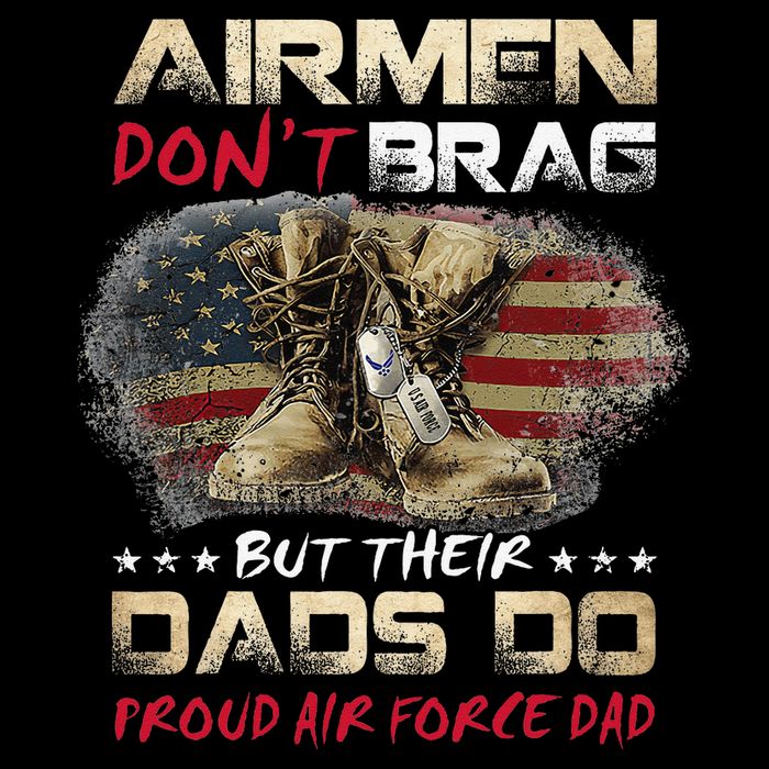 Proud Air Force Dad Air Force Graduation Air Tee Drawstring Bag