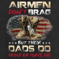 Proud Air Force Dad Air Force Graduation Air Tee 25L Jumbo Tote