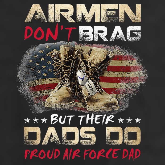 Proud Air Force Dad Air Force Graduation Air Tee 25L Jumbo Tote
