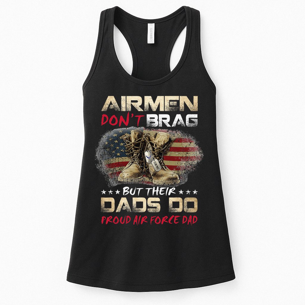 Proud Air Force Dad Air Force Graduation Air Tee Womens Tank Top