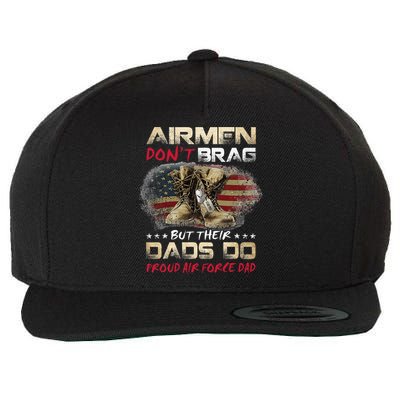 Proud Air Force Dad Air Force Graduation Air Tee Wool Snapback Cap