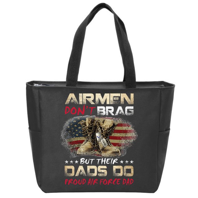 Proud Air Force Dad Air Force Graduation Air Tee Zip Tote Bag