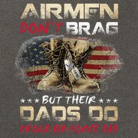 Proud Air Force Dad Air Force Graduation Air Tee Cotton Canvas Backpack