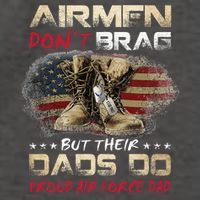 Proud Air Force Dad Air Force Graduation Air Tee Vector Backpack