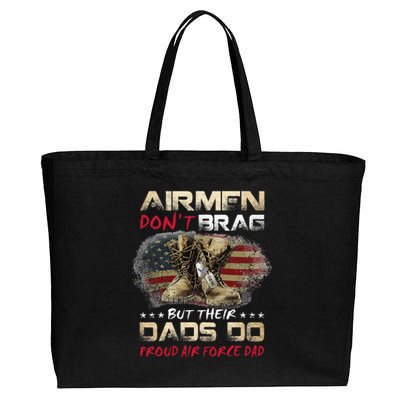 Proud Air Force Dad Air Force Graduation Air Tee Cotton Canvas Jumbo Tote