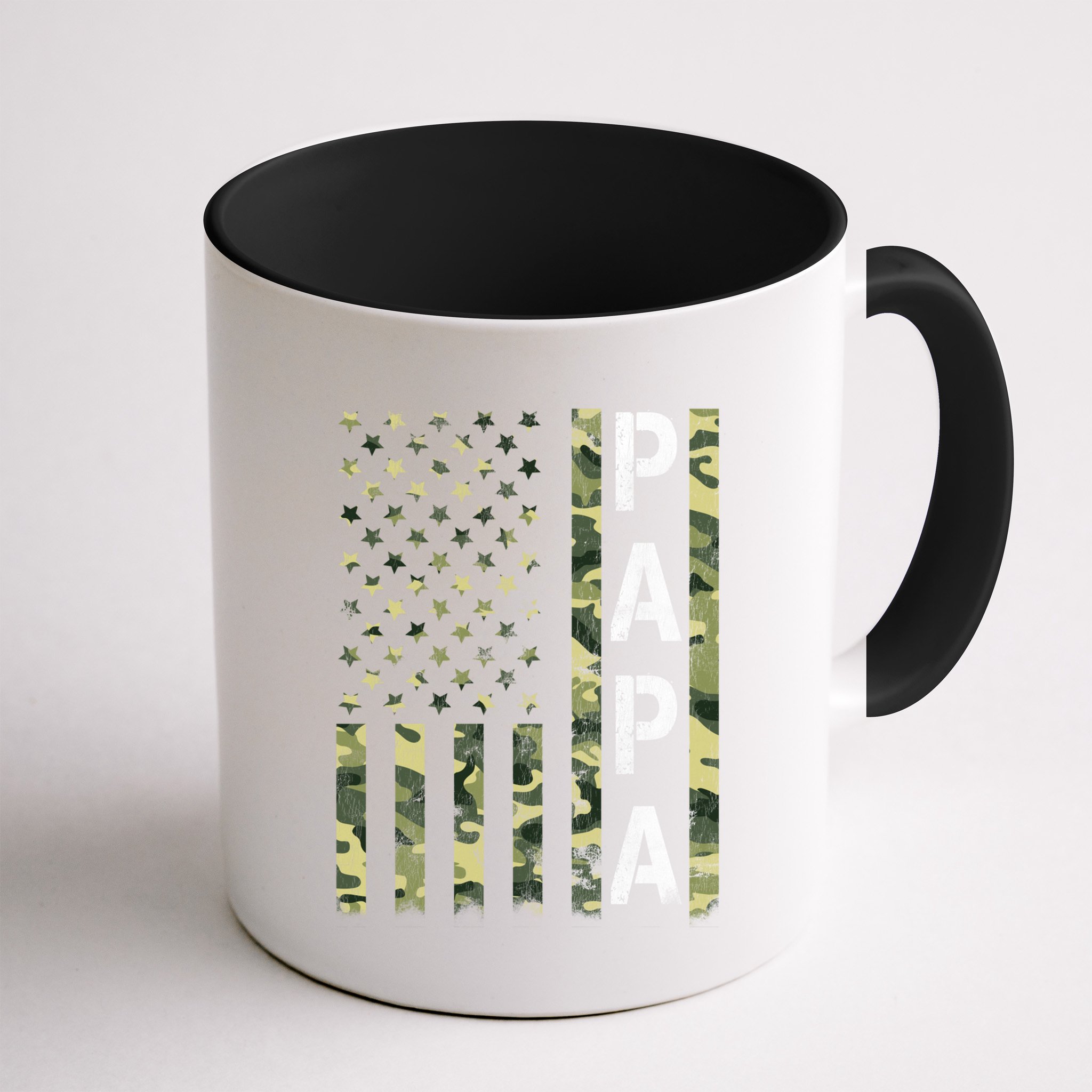 Papa American Flag Proud Dad Fathers Day Gift Mug