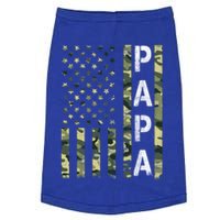 Papa American Flag Proud Dad Fathers Day Gift Doggie Tank