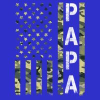 Papa American Flag Proud Dad Fathers Day Gift T-Shirt