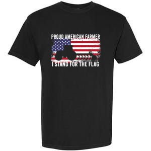 Proud American Farmer I Stand For The Flag Patriotic USA Premium Garment-Dyed Heavyweight T-Shirt