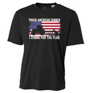 Proud American Farmer I Stand For The Flag Patriotic USA Premium Cooling Performance Crew T-Shirt