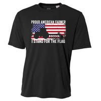 Proud American Farmer I Stand For The Flag Patriotic USA Premium Cooling Performance Crew T-Shirt