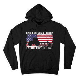 Proud American Farmer I Stand For The Flag Patriotic USA Premium Hoodie