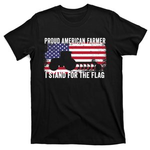 Proud American Farmer I Stand For The Flag Patriotic USA Premium T-Shirt