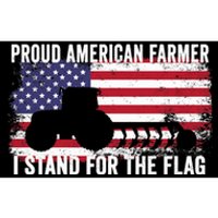 Proud American Farmer I Stand For The Flag Patriotic USA Premium Bumper Sticker