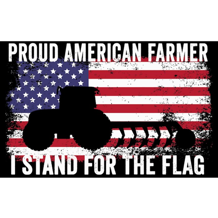 Proud American Farmer I Stand For The Flag Patriotic USA Premium Bumper Sticker