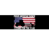 Proud American Farmer I Stand For The Flag Patriotic USA Premium Bumper Sticker