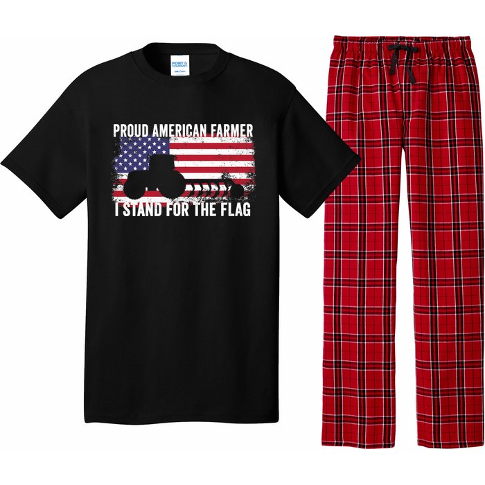 Proud American Farmer I Stand For The Flag Patriotic USA Premium Pajama Set