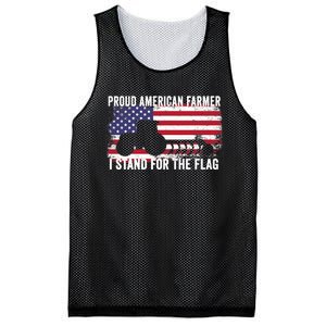 Proud American Farmer I Stand For The Flag Patriotic USA Premium Mesh Reversible Basketball Jersey Tank