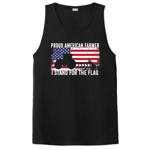 Proud American Farmer I Stand For The Flag Patriotic USA Premium PosiCharge Competitor Tank