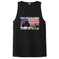 Proud American Farmer I Stand For The Flag Patriotic USA Premium PosiCharge Competitor Tank