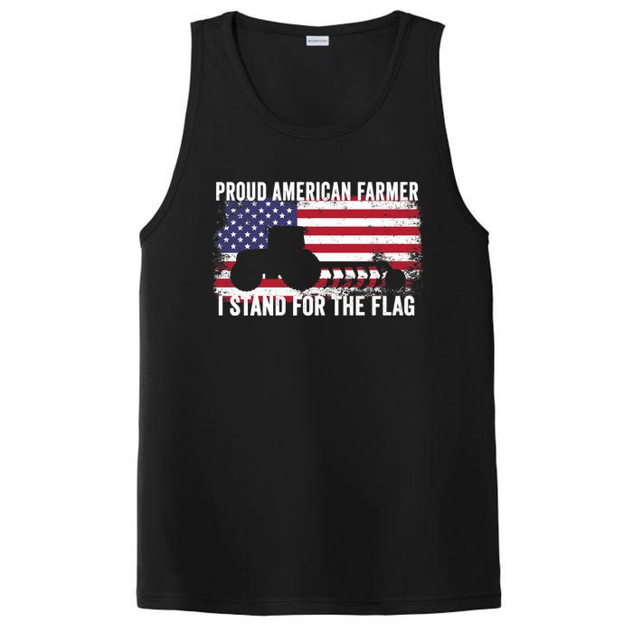 Proud American Farmer I Stand For The Flag Patriotic USA Premium PosiCharge Competitor Tank