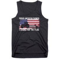 Proud American Farmer I Stand For The Flag Patriotic USA Premium Tank Top