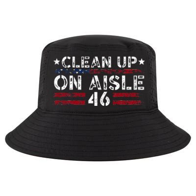 Patriotic American Flag Usa Clean Up On Aisle 46 Cool Comfort Performance Bucket Hat