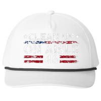 Patriotic American Flag Usa Clean Up On Aisle 46 Snapback Five-Panel Rope Hat