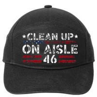 Patriotic American Flag Usa Clean Up On Aisle 46 7-Panel Snapback Hat