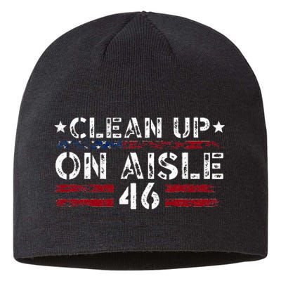 Patriotic American Flag Usa Clean Up On Aisle 46 Sustainable Beanie