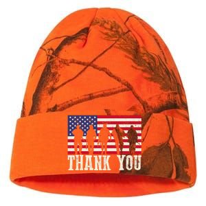 Patriotic American Flag Thank You For Girl Boy Kati Licensed 12" Camo Beanie