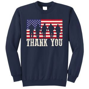 Patriotic American Flag Thank You For Girl Boy Sweatshirt