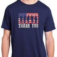 Patriotic American Flag Thank You For Girl Boy Adult ChromaSoft Performance T-Shirt