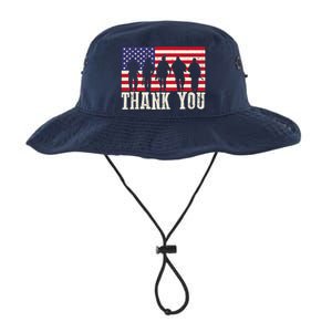 Patriotic American Flag Thank You For Girl Boy Legacy Cool Fit Booney Bucket Hat