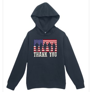 Patriotic American Flag Thank You For Girl Boy Urban Pullover Hoodie