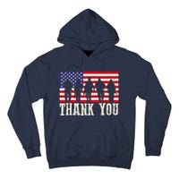 Patriotic American Flag Thank You For Girl Boy Tall Hoodie