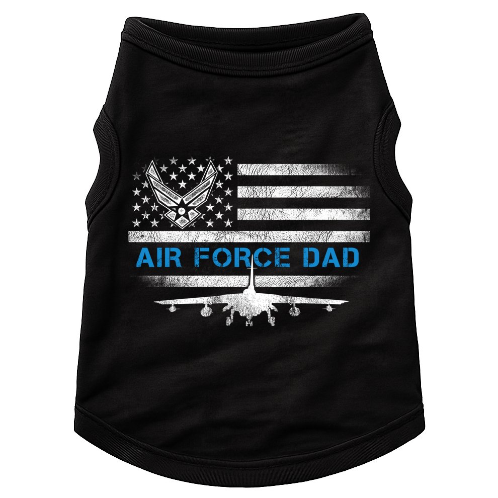 Proud Air Force Dad Cool Gift Veteran Flag Gift Great Gift Doggie Tank