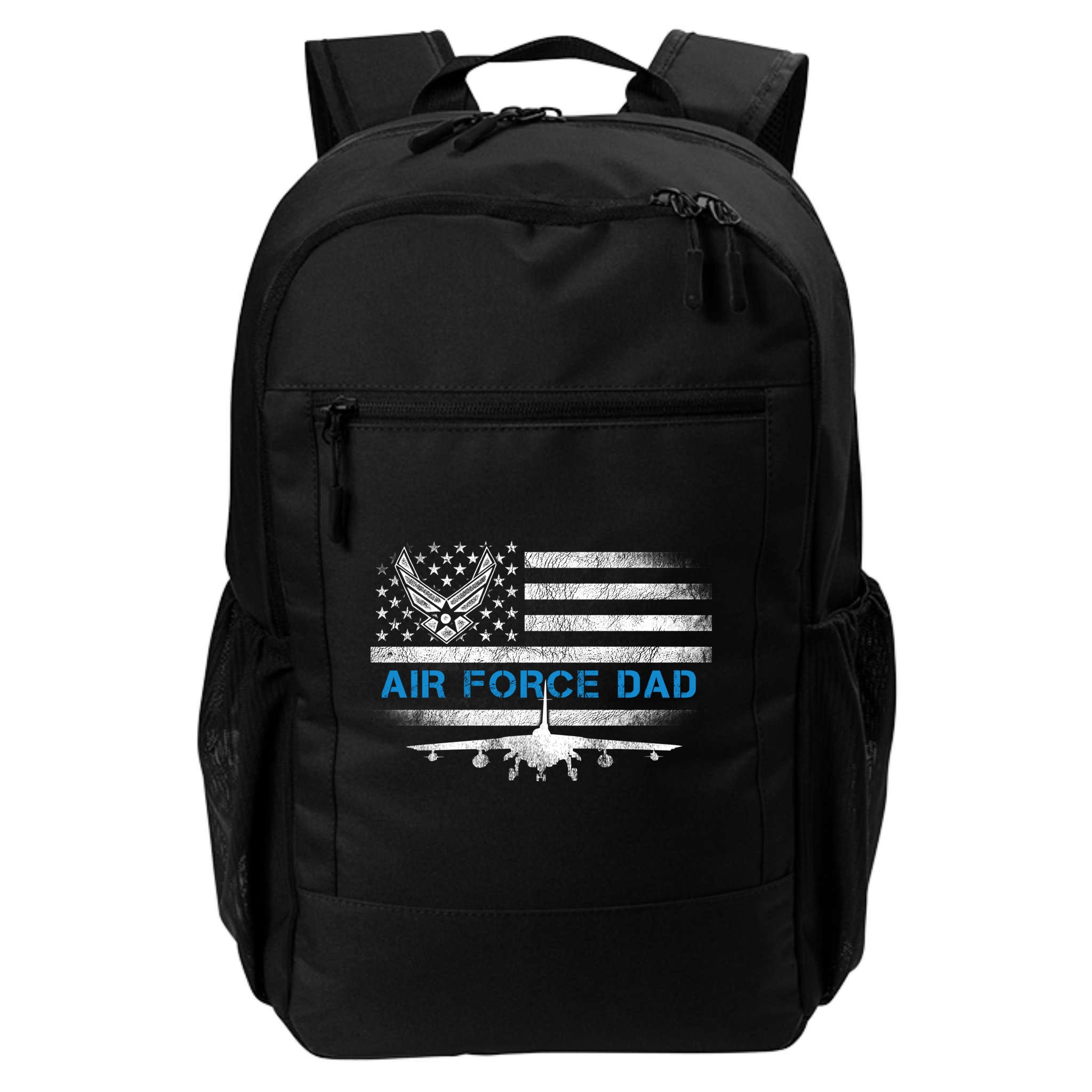 Proud Air Force Dad Cool Gift Veteran Flag Gift Great Gift Backpack