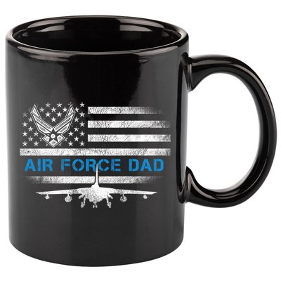 Proud Air Force Dad Cool Gift Veteran Flag Gift Great Gift 11oz C Handle Ceramic Mug